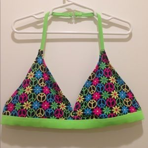 Peace bikini top